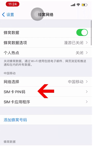 凤县苹果14维修网分享如何给iPhone14的SIM卡设置密码 